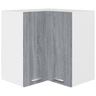 Hanghoekkast 57x57x60 cm bewerkt hout grijs sonoma eikenkleurig 2