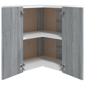 Hanghoekkast 57x57x60 cm bewerkt hout grijs sonoma eikenkleurig 6