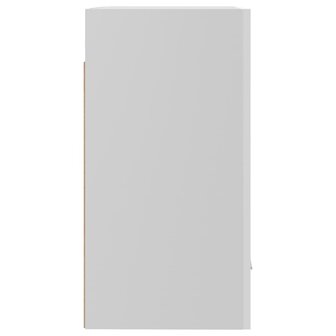 Hangkast 50x31x60 cm bewerkt hout hoogglans wit 8