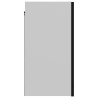 Hangkast 60x31x60 cm bewerkt hout zwart 7