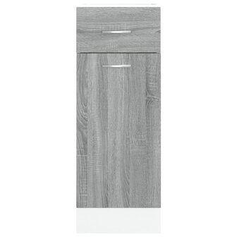 Onderkast met lade 30x46x81,5 cm bewerkt hout grijs sonoma 5