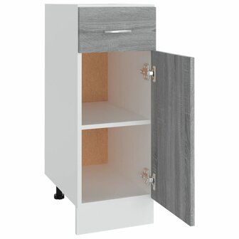 Onderkast met lade 30x46x81,5 cm bewerkt hout grijs sonoma 7