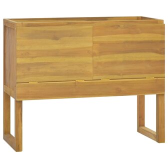 Badkamerkast 90x40x75,5 cm massief teakhout 1