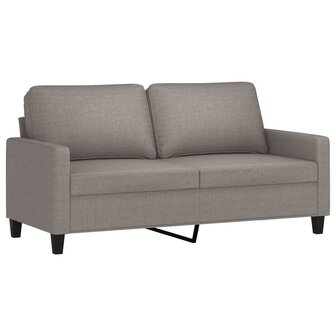 2-delige Loungeset met kussens stof taupe 4