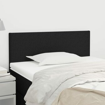 Hoofdbord 90x5x78/88 cm stof zwart 1