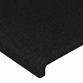 Hoofdbord 90x5x78/88 cm stof zwart 4