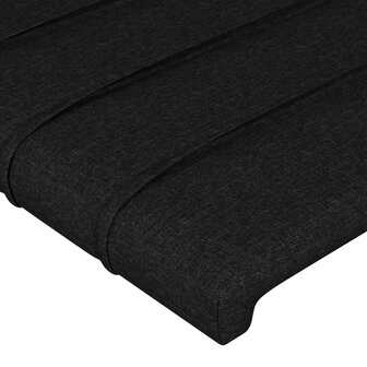 Hoofdborden 2 st 80x5x78/88 cm stof zwart 4