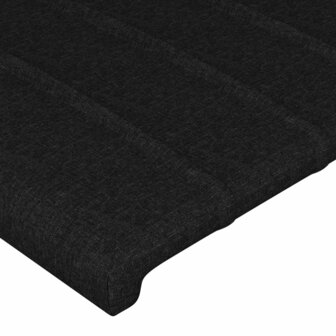 Hoofdborden 2 st 90x5x78/88 cm stof zwart 4