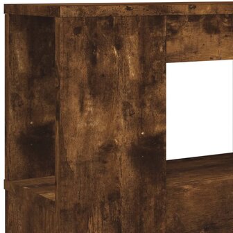 Hoofdeinde met LED 180x18,5x103,5 cm bewerkt hout gerookt eiken 9