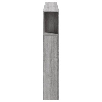 Hoofdeinde met LED 180x18,5x103,5 cm bewerkt hout grijs sonoma 7