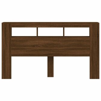 Hoofdeinde met LED 180x18,5x103,5 cm bewerkt hout bruineiken 6