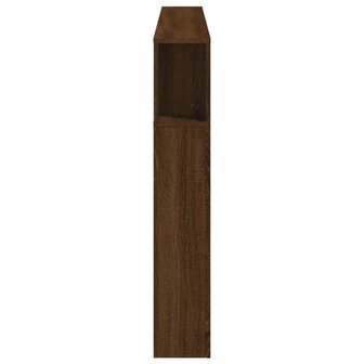 Hoofdeinde met LED 180x18,5x103,5 cm bewerkt hout bruineiken 7