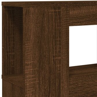 Hoofdeinde met LED 180x18,5x103,5 cm bewerkt hout bruineiken 9