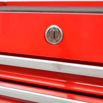Gereedschapswagen met 1125 gereedschappen staal rood 10