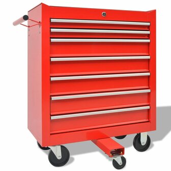 Gereedschapswagen met 1125 gereedschappen staal rood 11