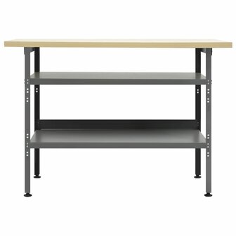 Werkbank 120x60x85 cm staal grijs 2
