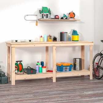 Werkbank 180x50x80 cm massief grenenhout 1