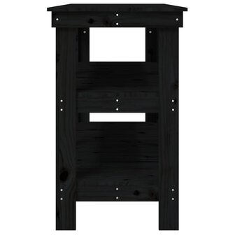 werkbank 142,5x50x80 cm massief grenenhout zwart 6