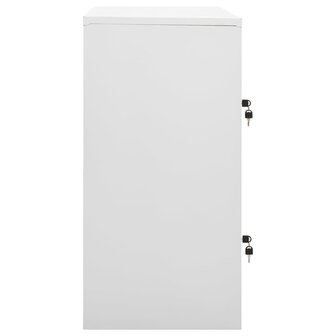Lockerkasten 2 st 90x45x92,5 cm staal lichtgrijs en rood 4