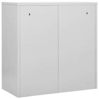 Lockerkasten 2 st 90x45x92,5 cm staal lichtgrijs en rood 5
