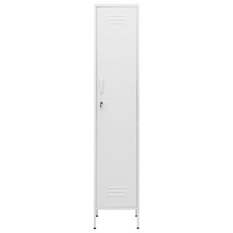 Lockerkast 35x46x180 cm staal wit 3