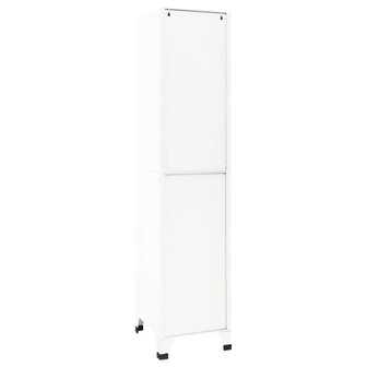 Lockerkast 38x45x180 cm staal wit 5