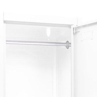 Lockerkast 38x45x180 cm staal wit 6