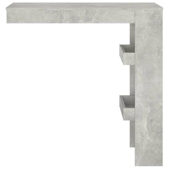 Bartafel wandgemonteerd 102x45x103,5 cm bewerkt hout grijs 3