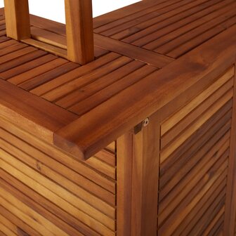 Bartafel met dak voor buiten 113x106x217 cm massief acaciahout 7