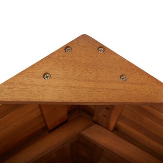 Bartafel met dak voor buiten 113x106x217 cm massief acaciahout 8