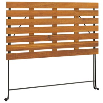Bistrotafel inklapbaar 100x54x71 cm massief acaciahout en staal 6
