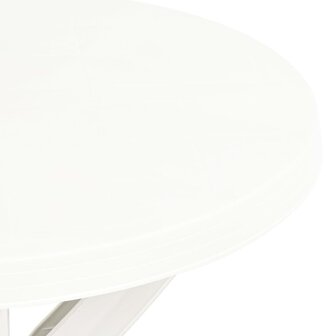 Bistrotafel &Oslash;70 cm kunststof wit 4