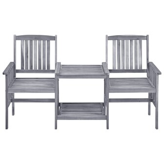 Tuinstoelen met theetafel 159x61x92 cm massief acaciahout 2