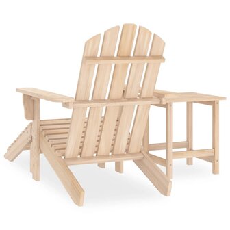 Tuinstoel Adirondack met voetenbank en tafel massief vurenhout 4