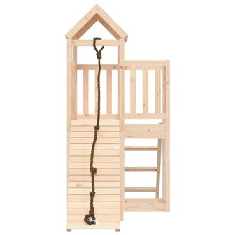 Speelhuis met klimwand massief grenenhout 4