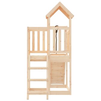 Speelhuis met klimwand massief grenenhout 7