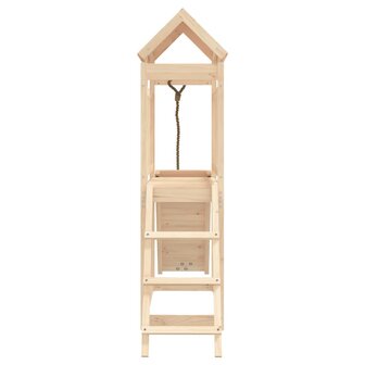 Speelhuis met klimwand massief grenenhout 7