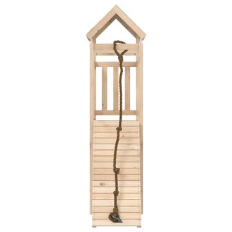 Speelhuis met klimwand massief grenenhout 4