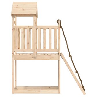 Speelhuis met klimwand massief grenenhout 6