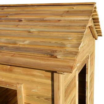 Buitenspeelhuis 120x120x146 cm grenenhout 5