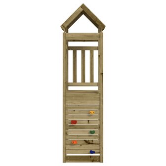 Speeltoren met klimwand 53x110x214 cm ge&iuml;mpregneerd grenenhout 3