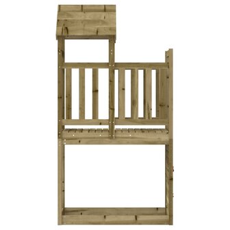 Speeltoren met klimwand 53x110x214 cm ge&iuml;mpregneerd grenenhout 4