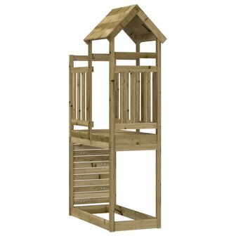Speeltoren met klimwand 53x110x214 cm ge&iuml;mpregneerd grenenhout 5