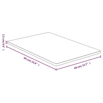 Tafelblad 40x60x1,5 cm bamboe 4