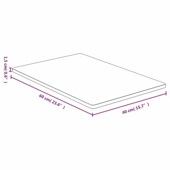 Tafelblad 40x60x1,5 cm bamboe 4