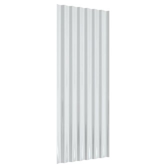 Dakpanelen 12 st 100x36 cm gepoedercoat staal bruin 5