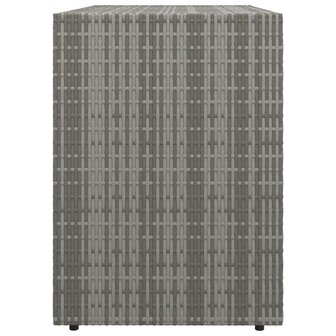 Tuinkast 100x55,5x80 cm poly rattan grijs 5