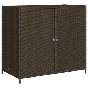 Tuinkast 83x45x76 cm poly rattan bruin 2