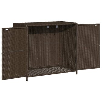 Tuinkast 83x45x76 cm poly rattan bruin 6