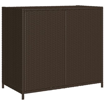 Tuinkast 83x45x76 cm poly rattan bruin 9